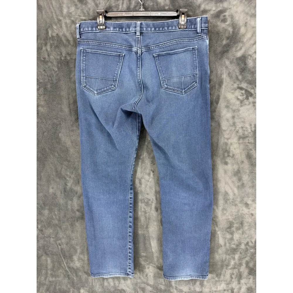 Banana Republic Traveler Slim Jeans Mens 35x30 Blue Medium Wash‎ Stretch Denim